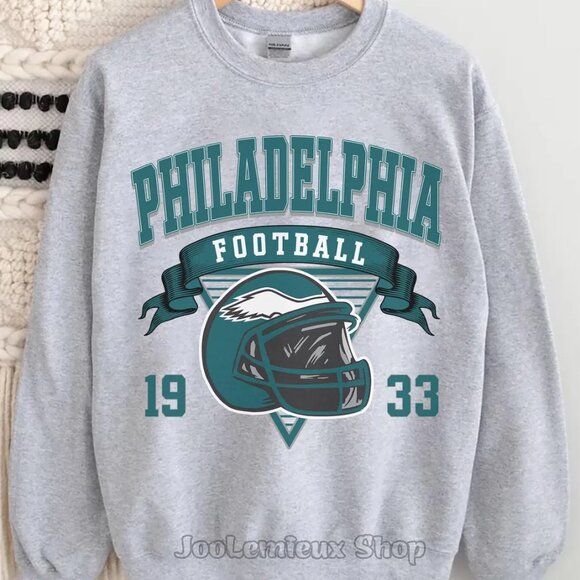 Philadelphia Eagles Shirt Sweatshirt, 1933 Philadelphia Eagles Philly Sweater - Picture 2 of 5